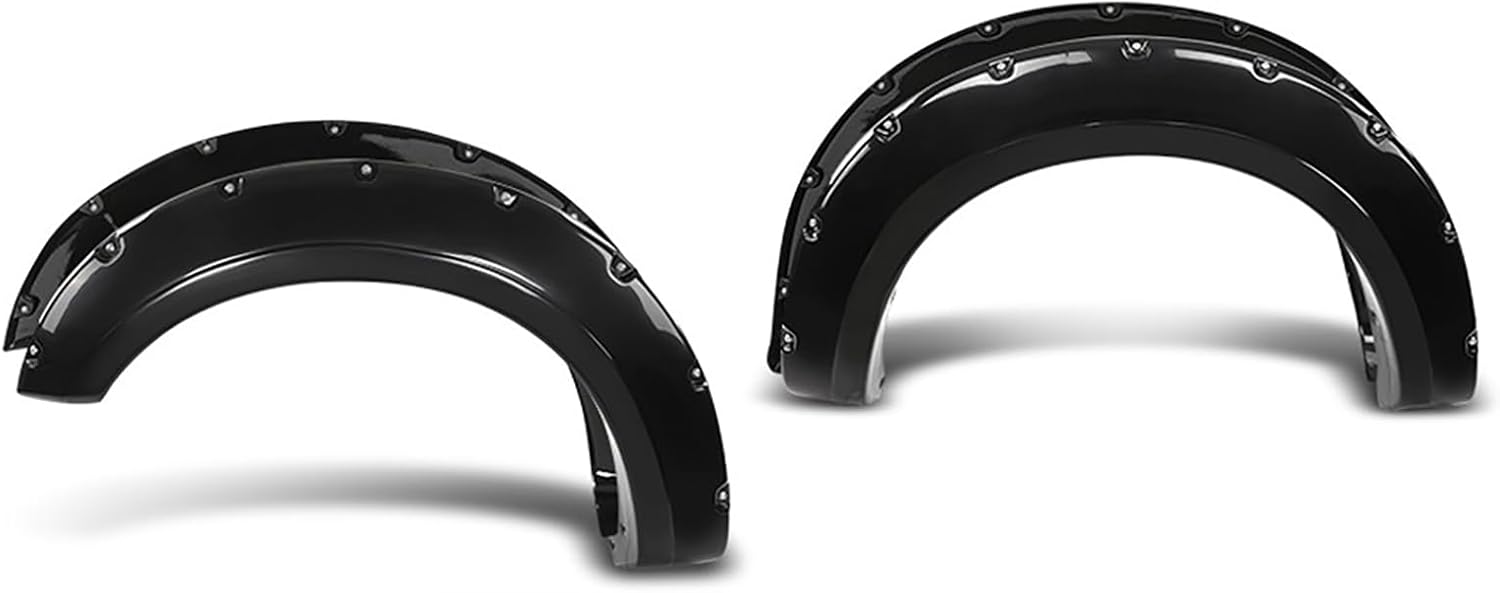 Front Fender Flares Pocket Rivet Black Fit for F0RD F-250 F-350 Super Duty 2017-2020 802-0316 802-0316B