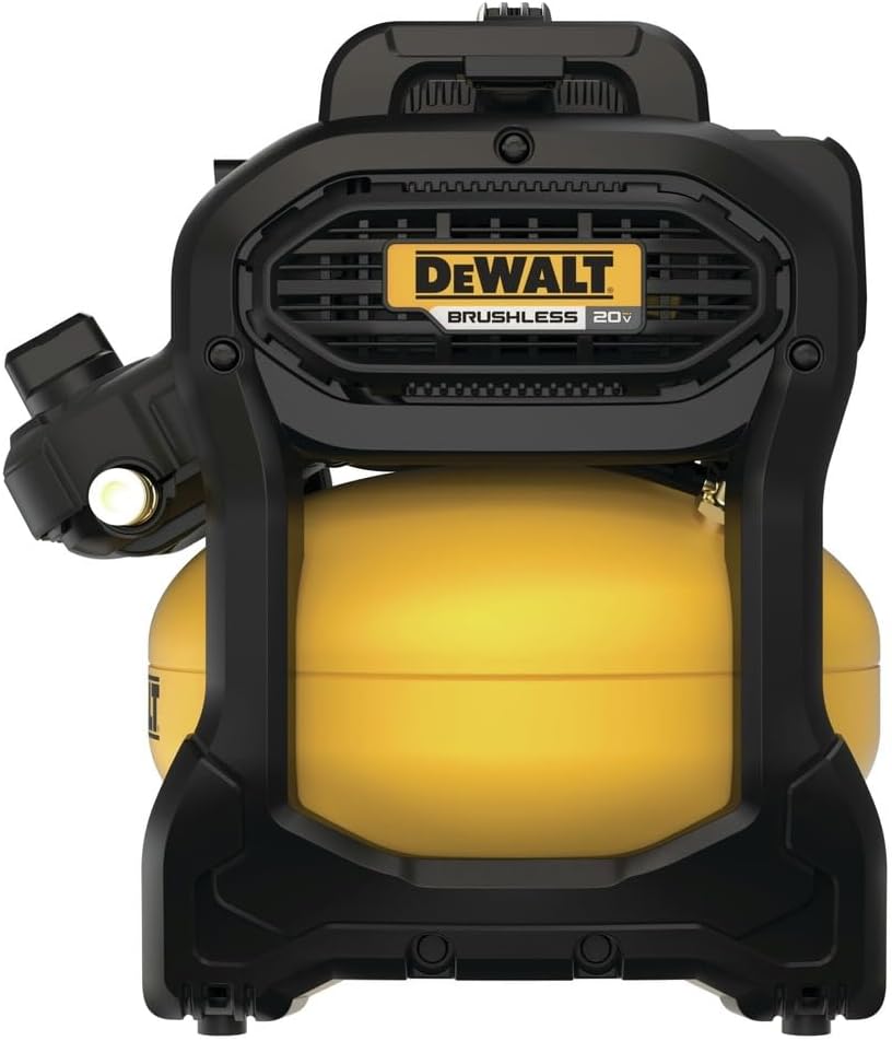 DEWALT 20V MAX* Portable Cordless Air Compressor Kit, 2.5 Gallons, 140 PSI, Brushless with Battery & Charger (DCC2520T1)