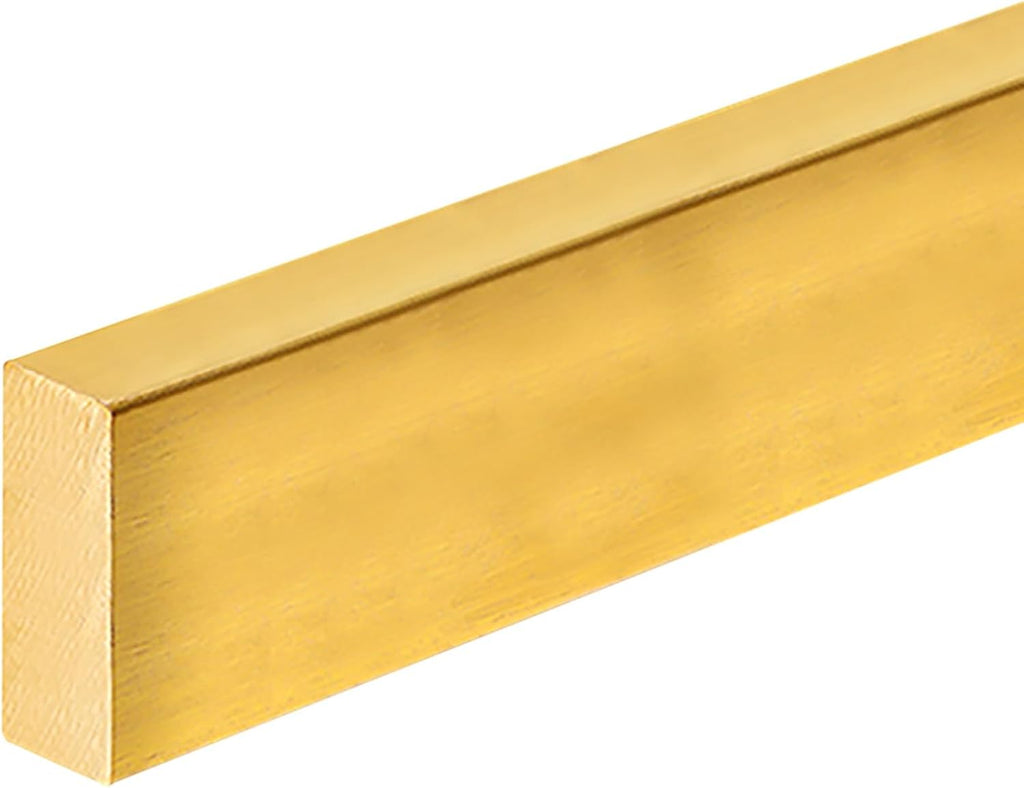 Floor Transition Strip Solid Brass Door Threshold Strips 1m, Flat Flooring Gap Cover Wood to Tile, Doorways Floor Joining Bar, Transition Edge Trim Strip,10mmx10mm(3/8' x3/8')