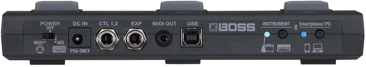 BOSS FS-1-WL Compact Wireless Footswitch | Control Digital Music Score Apps, YouTube Videos, DAWs, Instruments and More via Bluetooth | MIDI | Connect External Footswitches and an Expression Pedal