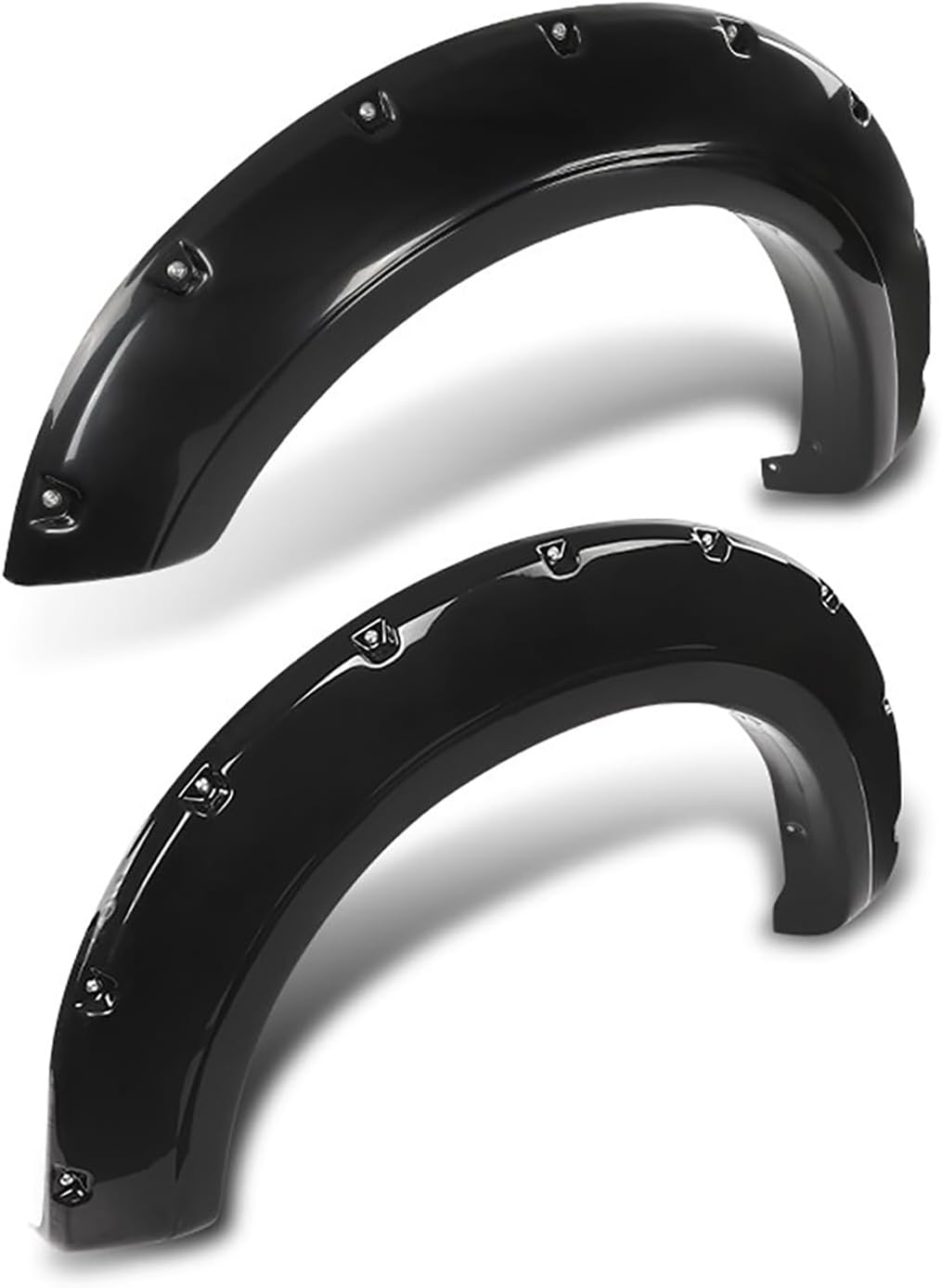 Front Fender Flares Pocket Rivet Black Fit for F0RD F-250 F-350 Super Duty 2017-2020 802-0316 802-0316B