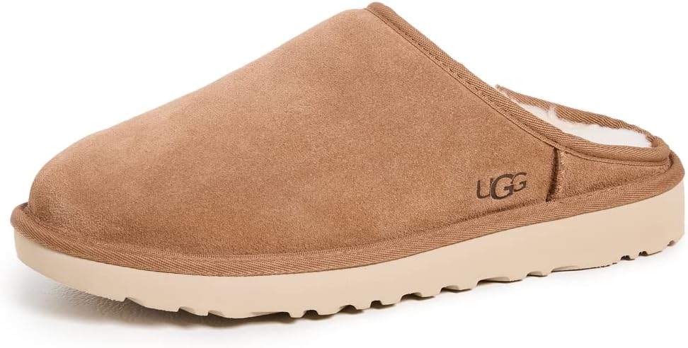 UGG Men's Classic Slip-On Slipper, Chestnut, 10