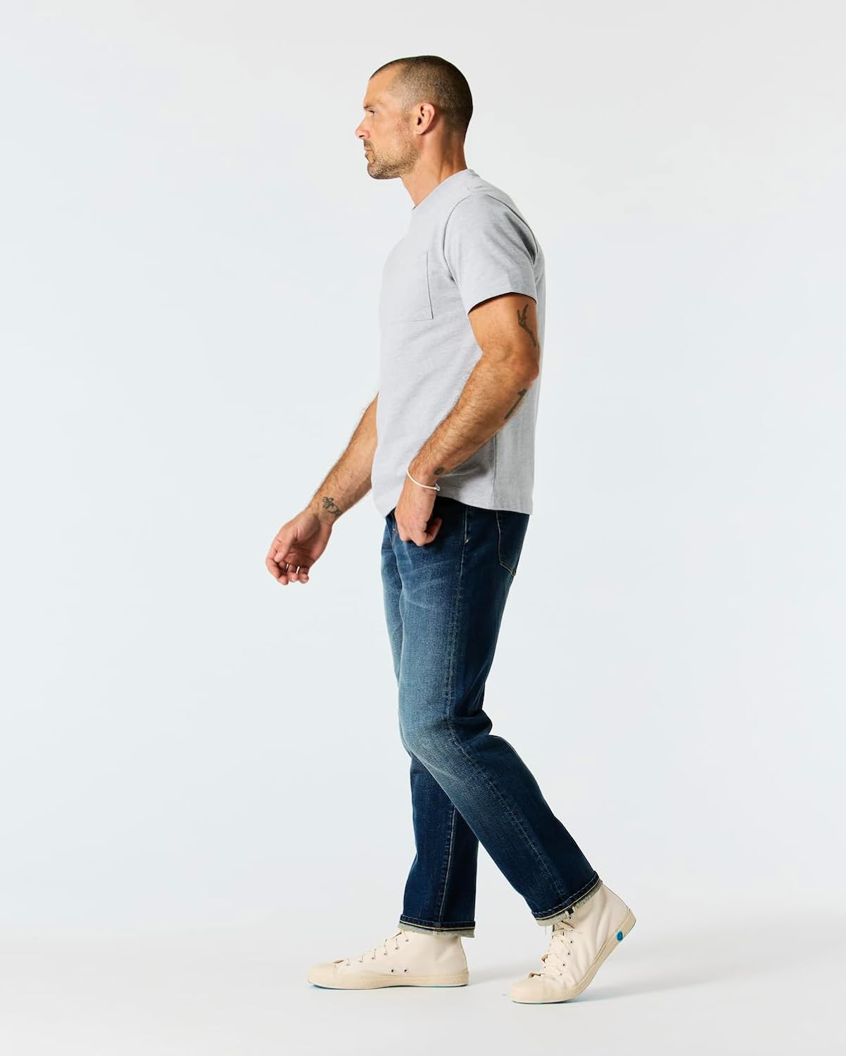 Huckberry Stretch Selvedge Denim Jeans for Men - 11.7 oz Mens Jeans with 1% Stretch, Copper Rivets- Year-Round Men Jeans