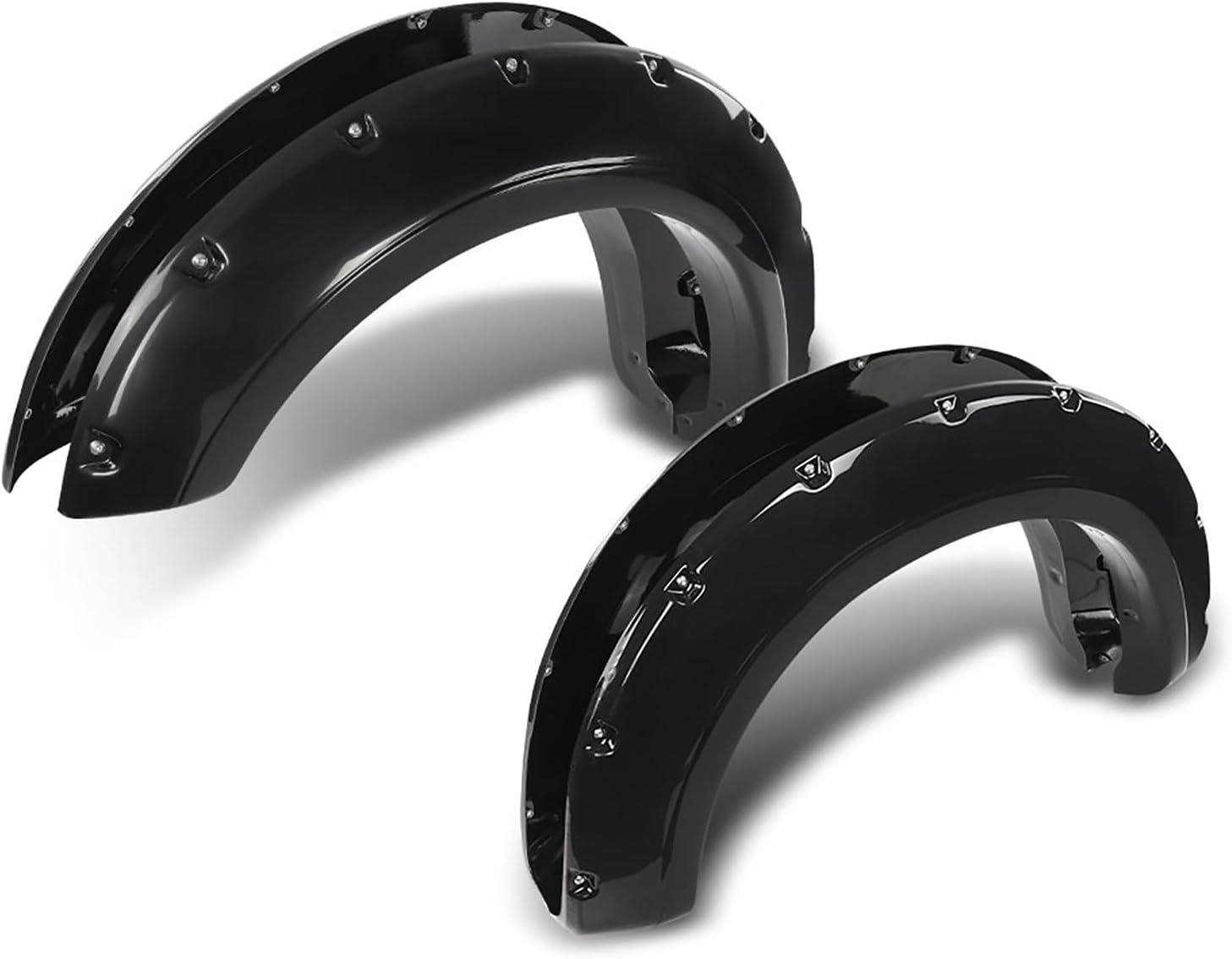 Front Fender Flares Pocket Rivet Black Fit for F0RD F-250 F-350 Super Duty 2017-2020 802-0316 802-0316B