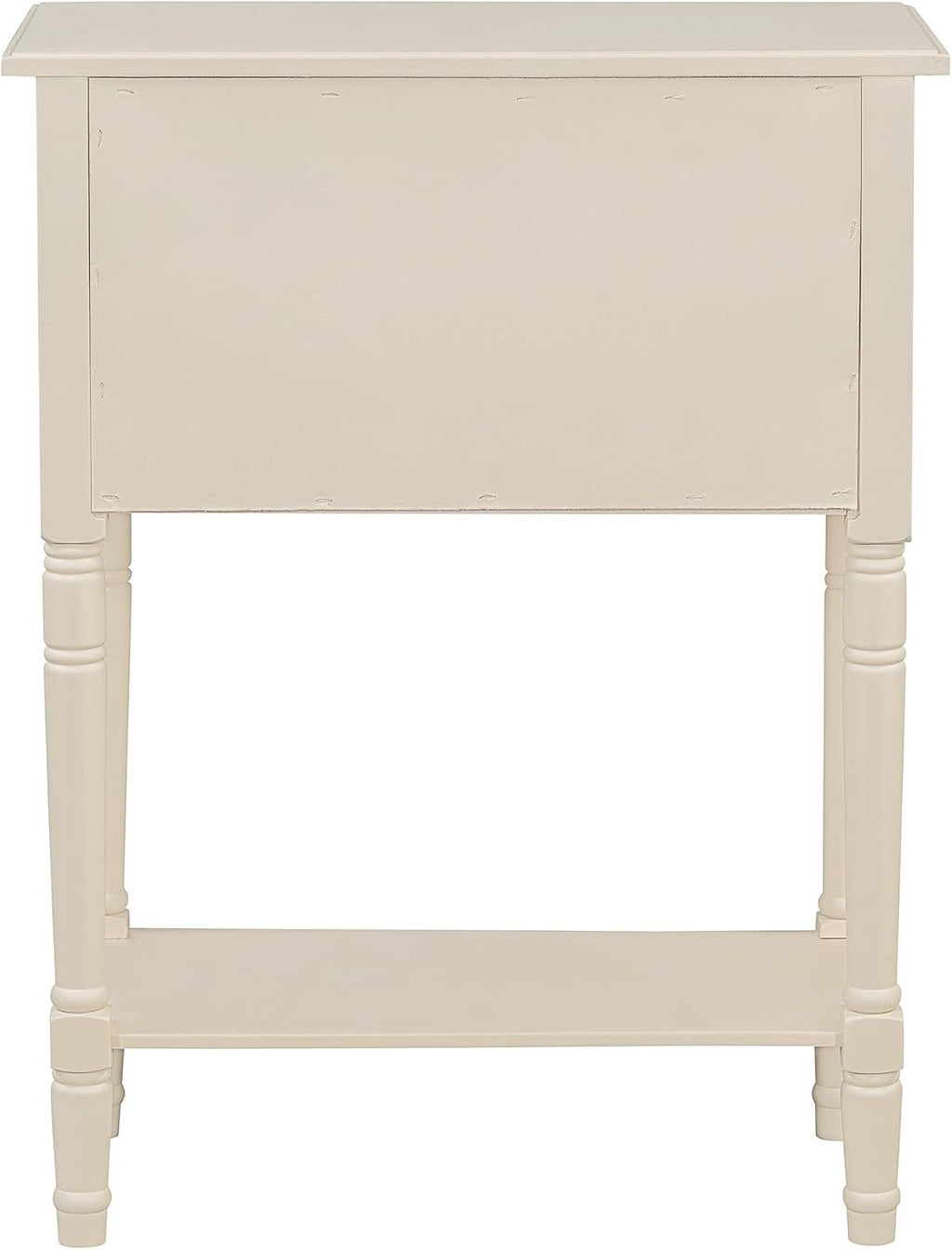 LKTART Small Solid Wood Sofa Table,Console Table with Drawers and Bottom Shelf, Entryway Hallway Foyer Entry Table for Living Room(23.7' Beige)