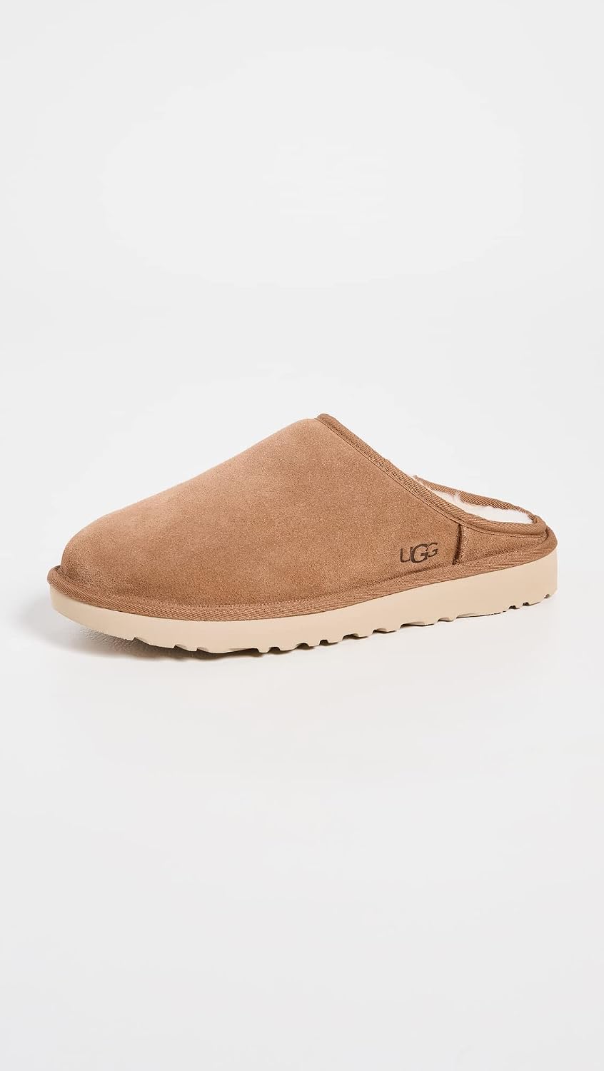 UGG Men's Classic Slip-On Slipper, Chestnut, 12