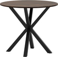 Giantex 36' Round Dining Table for 4, Farmhouse Kitchen Table with Rubber Wood Legs, Adjustable Foot Pads, Dining Room Tables for Dinette, Small Space, Dinner, Living Room, Restaurant, Espresso
