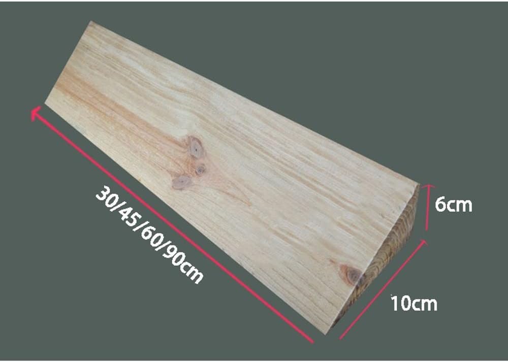 6cm Rise Threshold Ramp Wooden Wheelchair Ramp Entry Ramp for Transition Threshold Doorways Driveways Steps Lightweight Curb Ramps (Size : 90x10x6cm)