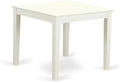 East West Furniture OXT-LWH-T Oxford Square Dining Room Table for Small Spaces, 36x36 Inch, Linen White