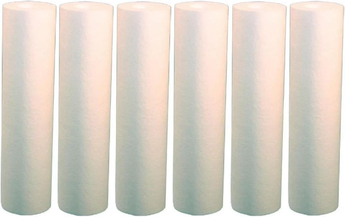 for Pentek 25 Micron Whole House 20 Inch Sediment Water Filter 6 Pack