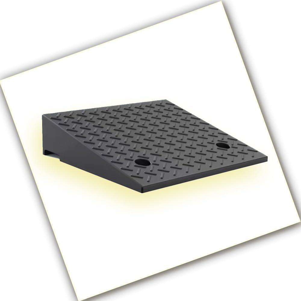 Wheelchair ramp, 2' 8' Rise Non-Slip Wheelchair Threshold Ramp Heavy Duty Driveway Ramps For Doorway Sidewalk Garage(H 17 CM/6.7')