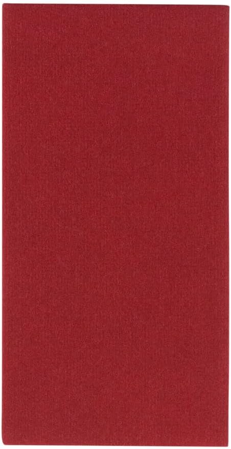 Red Cloth Like Dinner Napkins - 1/6 Fold 12'x16' Single Use Linen Feel Disposable Guest Towels, Absorbent, Soft, Elegant, Bathroom Hand Towel, Party, Weddings, Napkins, Tablesetting, Receptions (480)