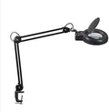Magnifier, 5X Magnifying Glass Clamp Lamp Lens,30LED Adjustable Swivel Arm Utility Light,Desk, Table, Task, Craft, Jewelry,Sewing,Workbench- Black