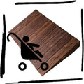 4' 7' 8' Rise Threshold Ramp Doorway, Wood Wheelchair Ramp, Non-Slip Entry Ramp, Accessible Ramp Shed Ramp for Walker/Cart/Scooter/Home Steps