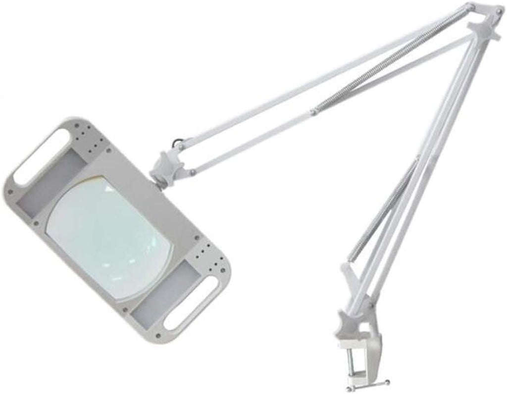 Led Magnifying Lamp with Clamp, with Adjustable Swivel Arm Light,2.5X Magnifier Vertical Desk Magnifying Lamp Light Beauty Adjustable Beauty Stand