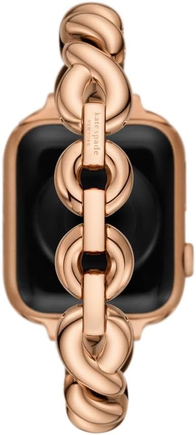 kate spade new york Designer Interchangeable Stainless Steel Band Compatible with Your 38/40/41mm Apple Watch Series 9/8/7/6/5/4/3/2/1/SE