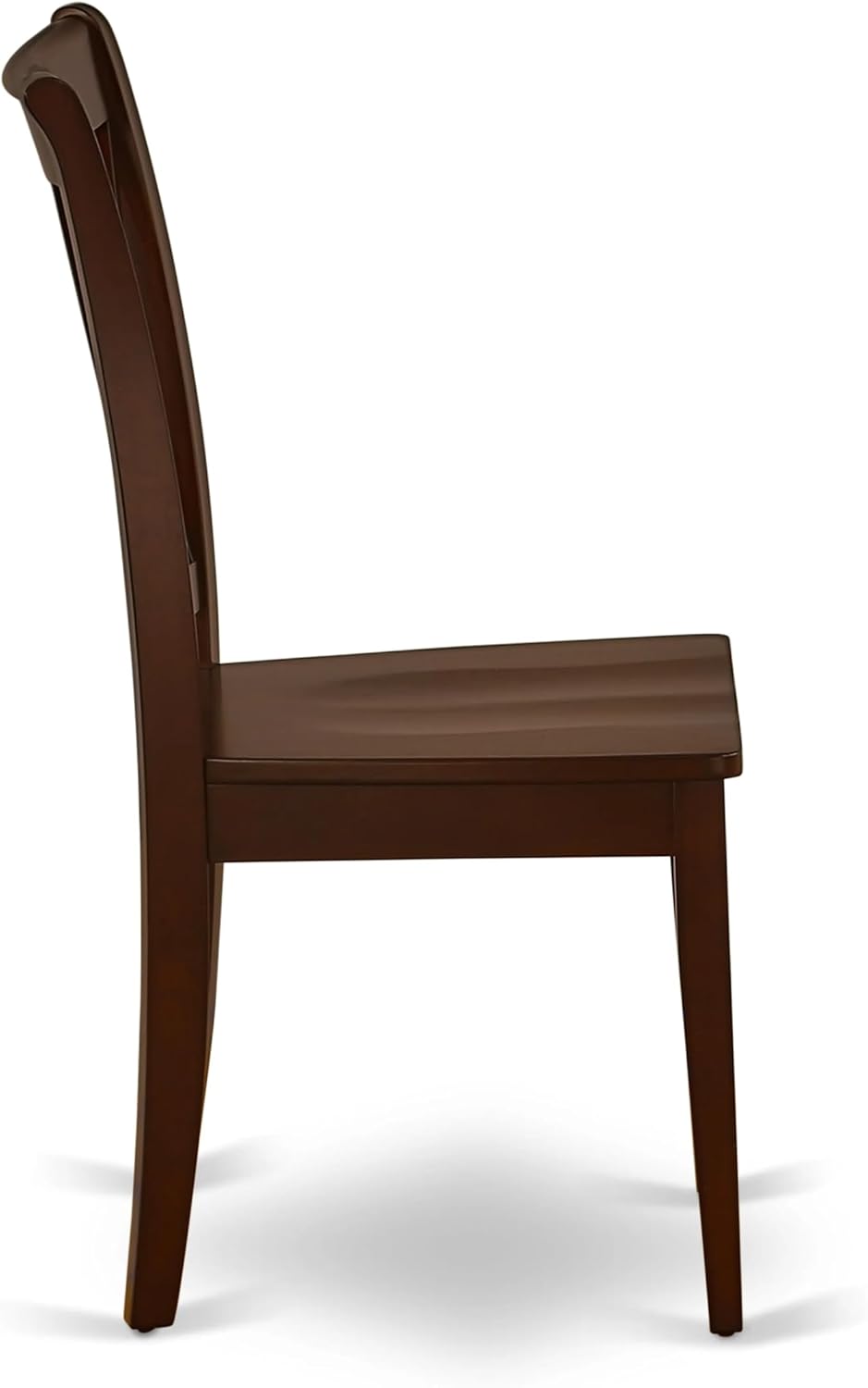 East West Furniture ANCL3-MAH-W 3 Piece Dinette Set for Small Spaces Contains a Round Dining Room Table with Pedestal and 2 Kitchen Dining Chairs, 36x36 Inch, Mahogany