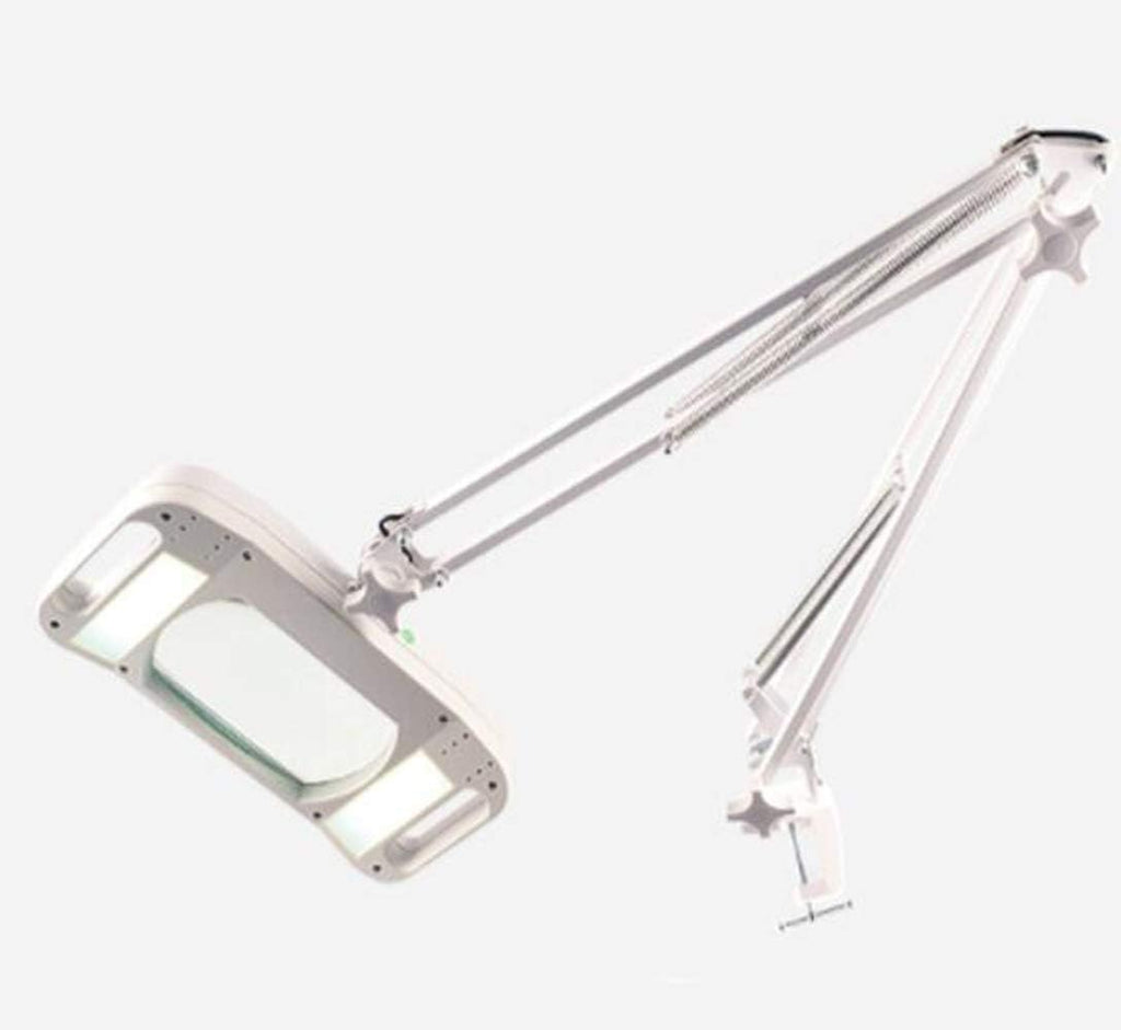 Led Magnifying Lamp with Clamp, with Adjustable Swivel Arm Light, 10X Magnifier Vertical Desk Magnifying Lamp Light Beauty Adjustable Beauty Stand Salon Tattoo Nail Ski