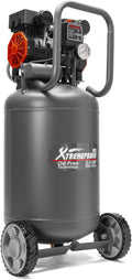 XtremepowerUS 13-Gallon Air Compressor, 2HP 1450W, 4.9CFM@90PSI, Oil-Free Quiet Tank, 65dB Low Noise, Portable with Wheels, Max 116PSI