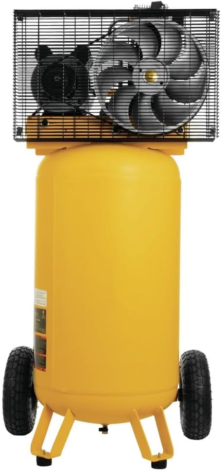 DEWALT 25 Gallon Vertical Air Compressor, Portable, Oil Lubed, Belt Drive, 200 Max PSI, Efficient Portable Air Compressor for Industrial Use, High-Performance 25 Gallon Air Compressor
