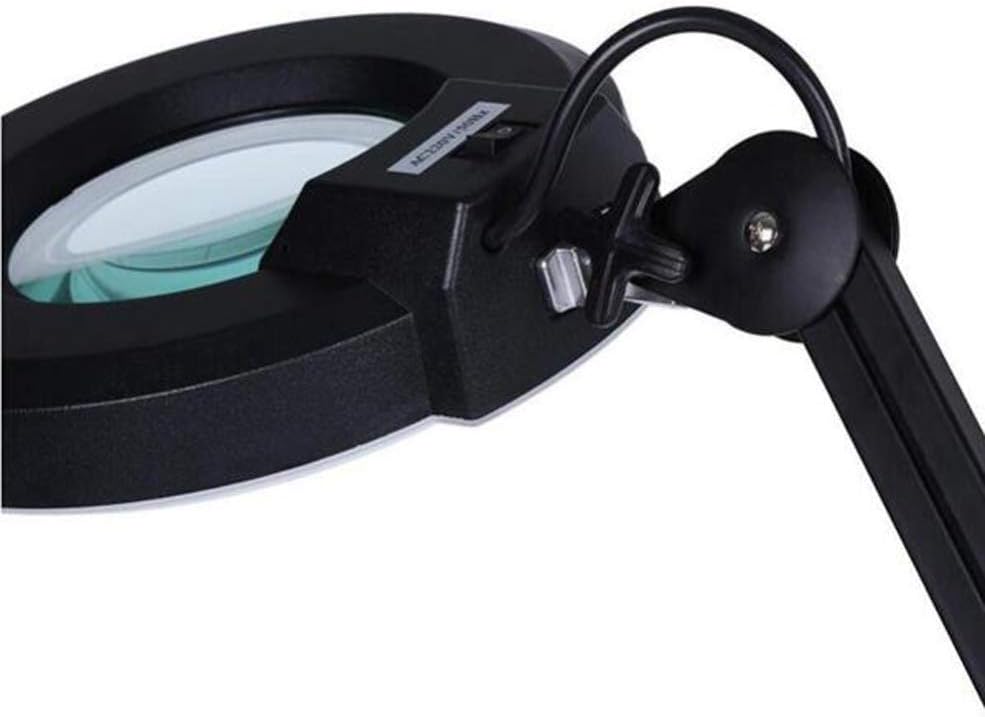 Magnifier, 5X Magnifying Glass Clamp Lamp Lens,30LED Adjustable Swivel Arm Utility Light,Desk, Table, Task, Craft, Jewelry,Sewing,Workbench- Black