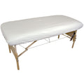 Body Linen 10 Pack Protective Massage Table Cover - Reusable Massage Table Barrier with Wipe Clean Surface. Waterproof PUL Material, Machine Washable. - White