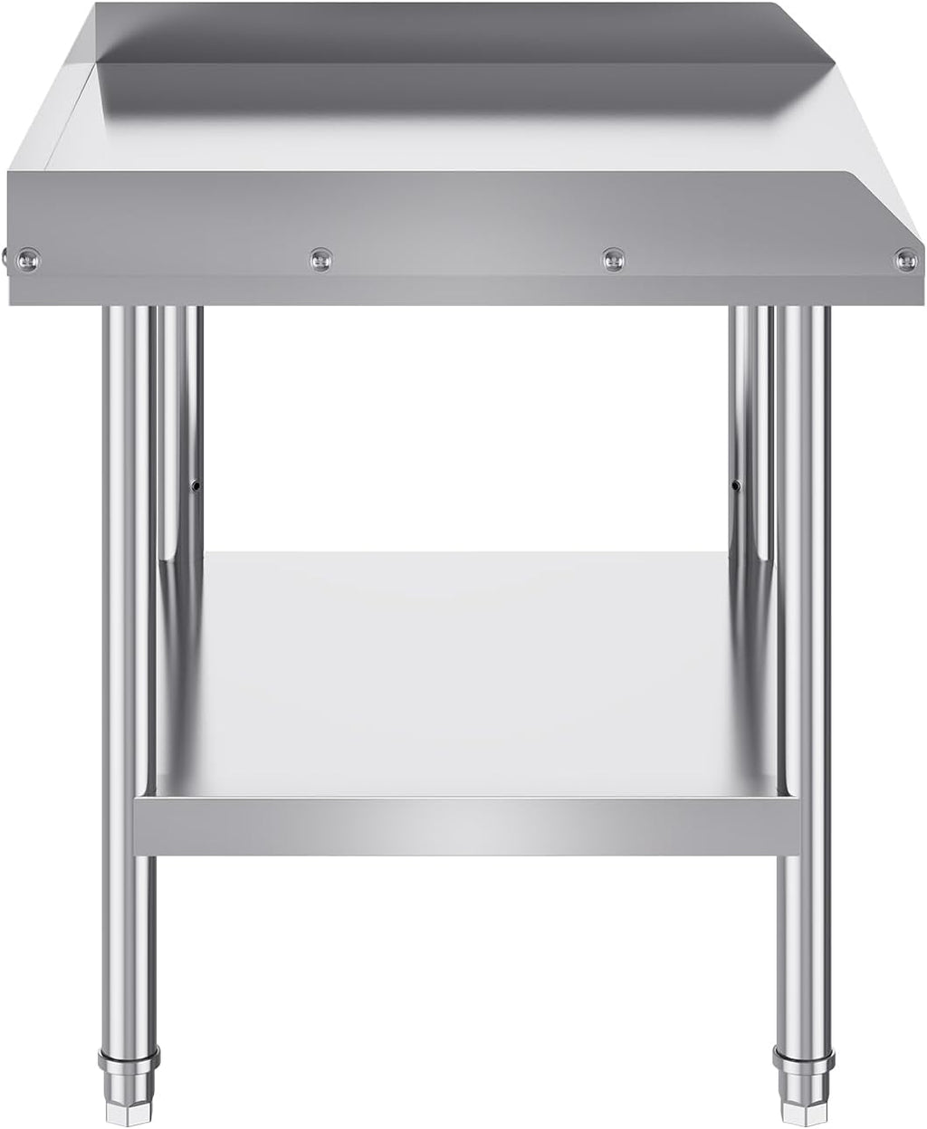 VEVOR Stainless Steel Equipment Grill Stand, 24 x 28 x 26 Inches Stainless Table, Grill Stand Table with Adjustable Storage Undershelf, Equipment Stand Grill Table for Hotel, Home, Restaurant Kitchen