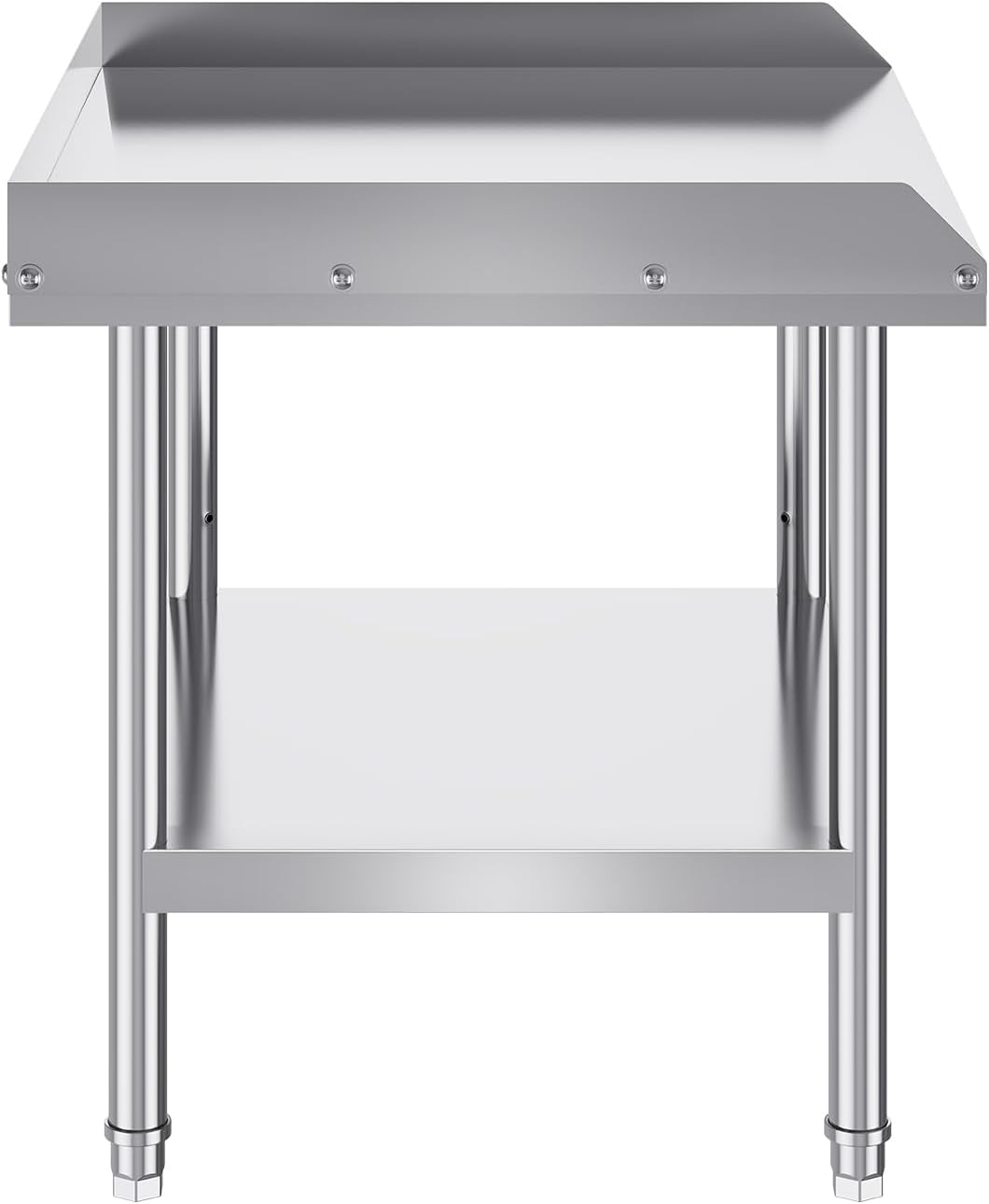 VEVOR Stainless Steel Equipment Grill Stand, 24 x 28 x 26 Inches Stainless Table, Grill Stand Table with Adjustable Storage Undershelf, Equipment Stand Grill Table for Hotel, Home, Restaurant Kitchen
