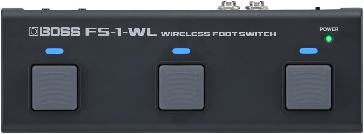 BOSS FS-1-WL Compact Wireless Footswitch | Control Digital Music Score Apps, YouTube Videos, DAWs, Instruments and More via Bluetooth | MIDI | Connect External Footswitches and an Expression Pedal