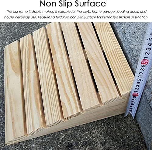 Portable Non-Slip Dog Ramps for Cars, Wooden Door Threshold Ramp, Ideal for Wheelchairs, Walkers, Scooters, Curb Access, Easy Mobility Solution