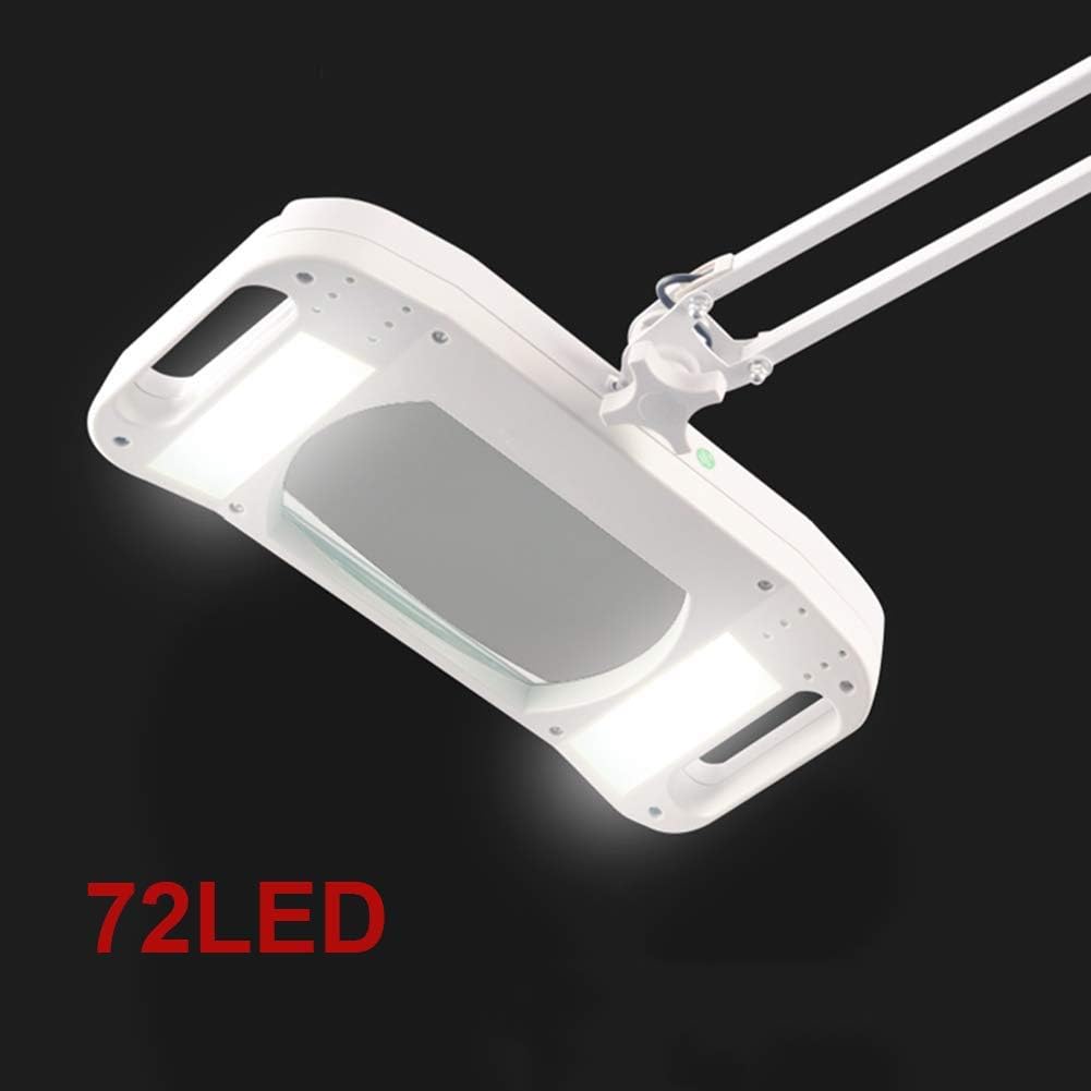 Magnifier Led Magnifying Lamp with Clamp with Adjustable Swivel Arm Light 10X Magnifier Vertical Desk Magnifying Lamp Light Beauty Adjustable Beauty Stand