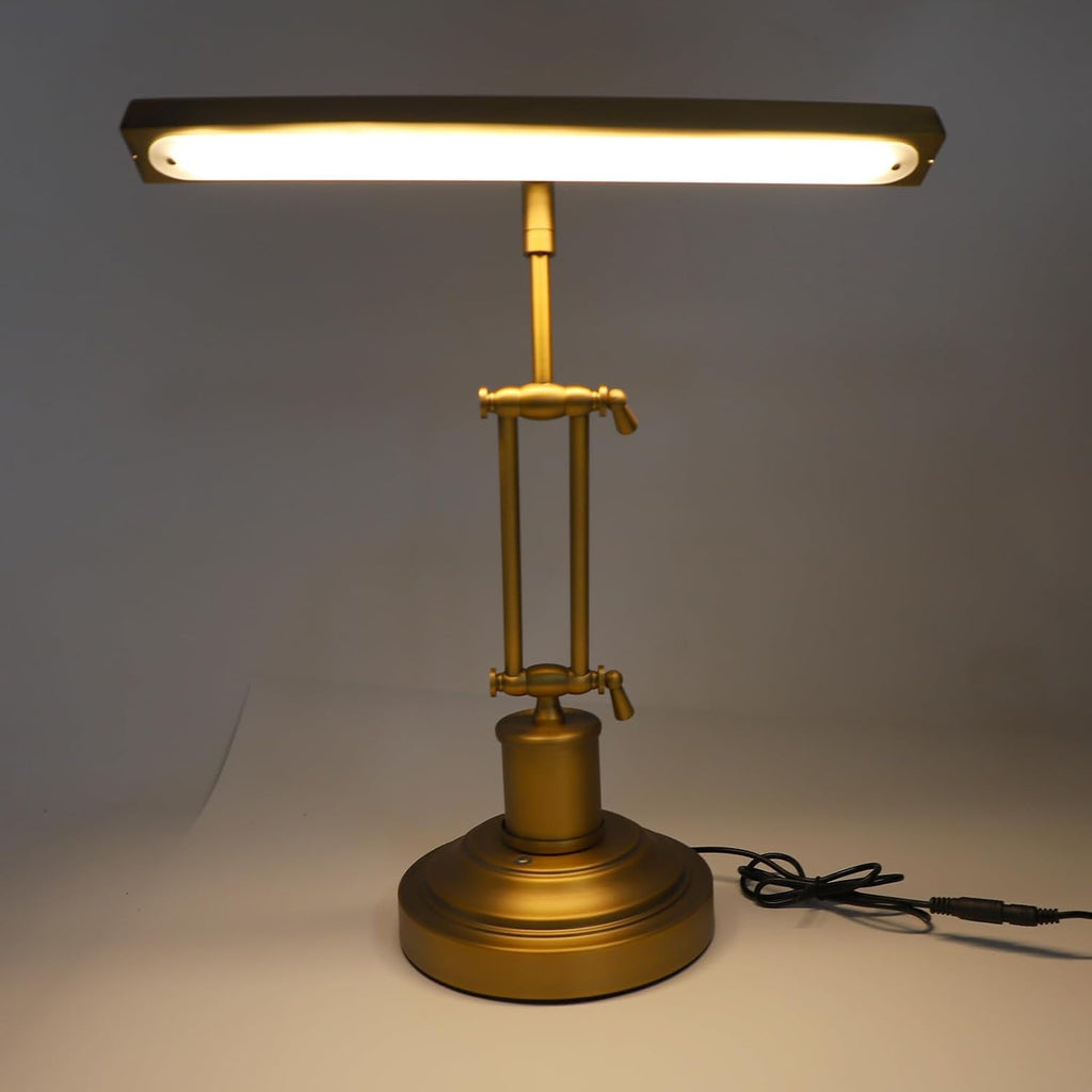 Gugxiom Piano Light Lamp for Upright Piano, 12W LED Table Lamp with Brightness Adjustable 3000K to 6000K, Music Stand Light for Piano, Home Office (US Plug)