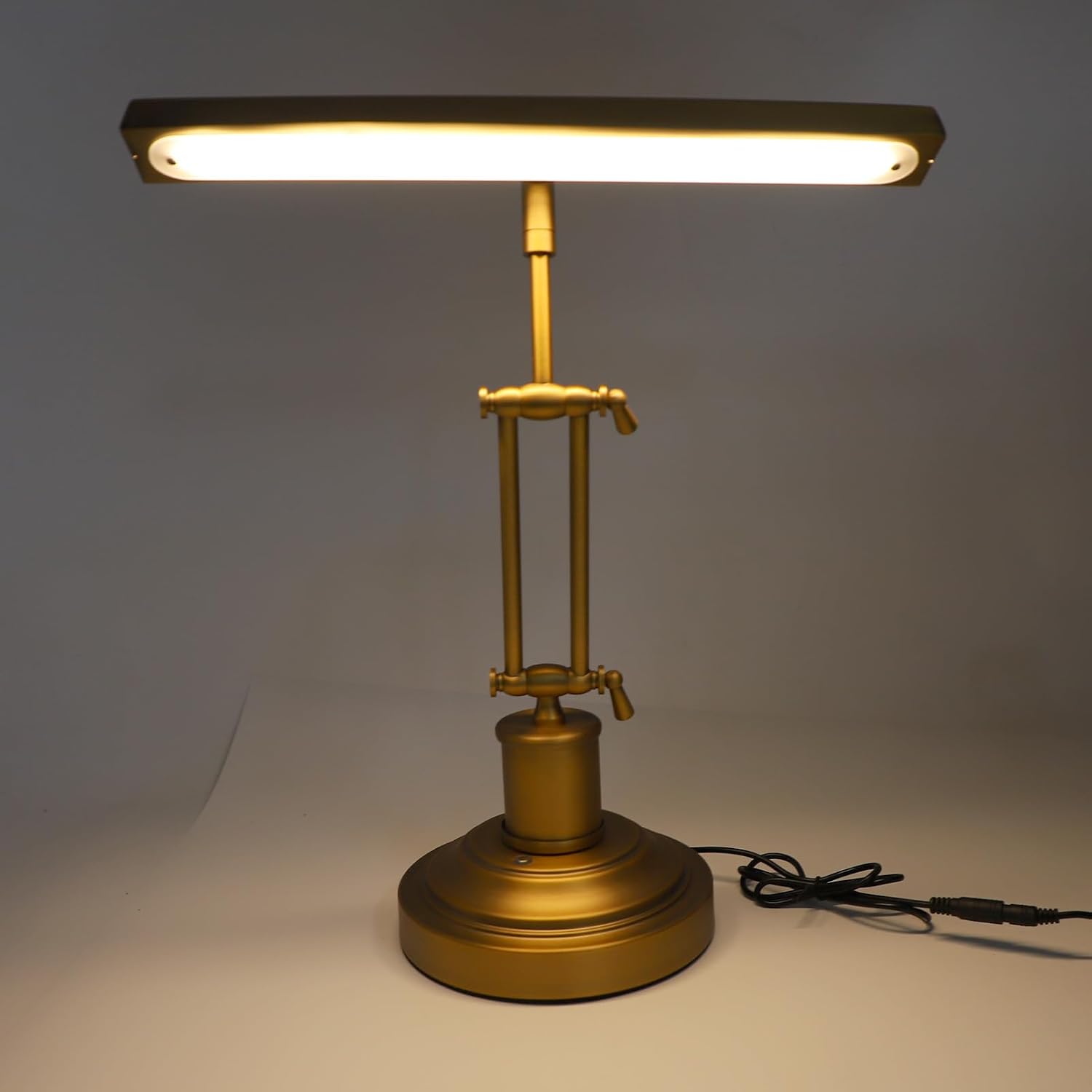 Gugxiom Piano Light Lamp for Upright Piano, 12W LED Table Lamp with Brightness Adjustable 3000K to 6000K, Music Stand Light for Piano, Home Office (US Plug)