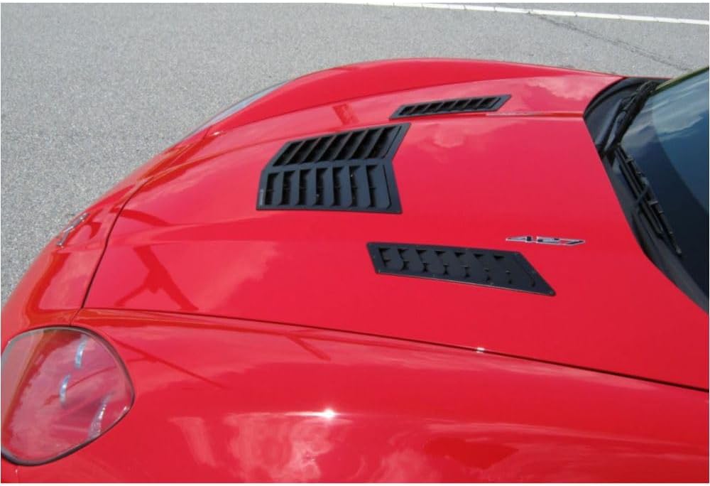 for Chevy for Corvette 2005-2013 C6 T1 Gt2 Vented Heat Extractor Hood Louvers