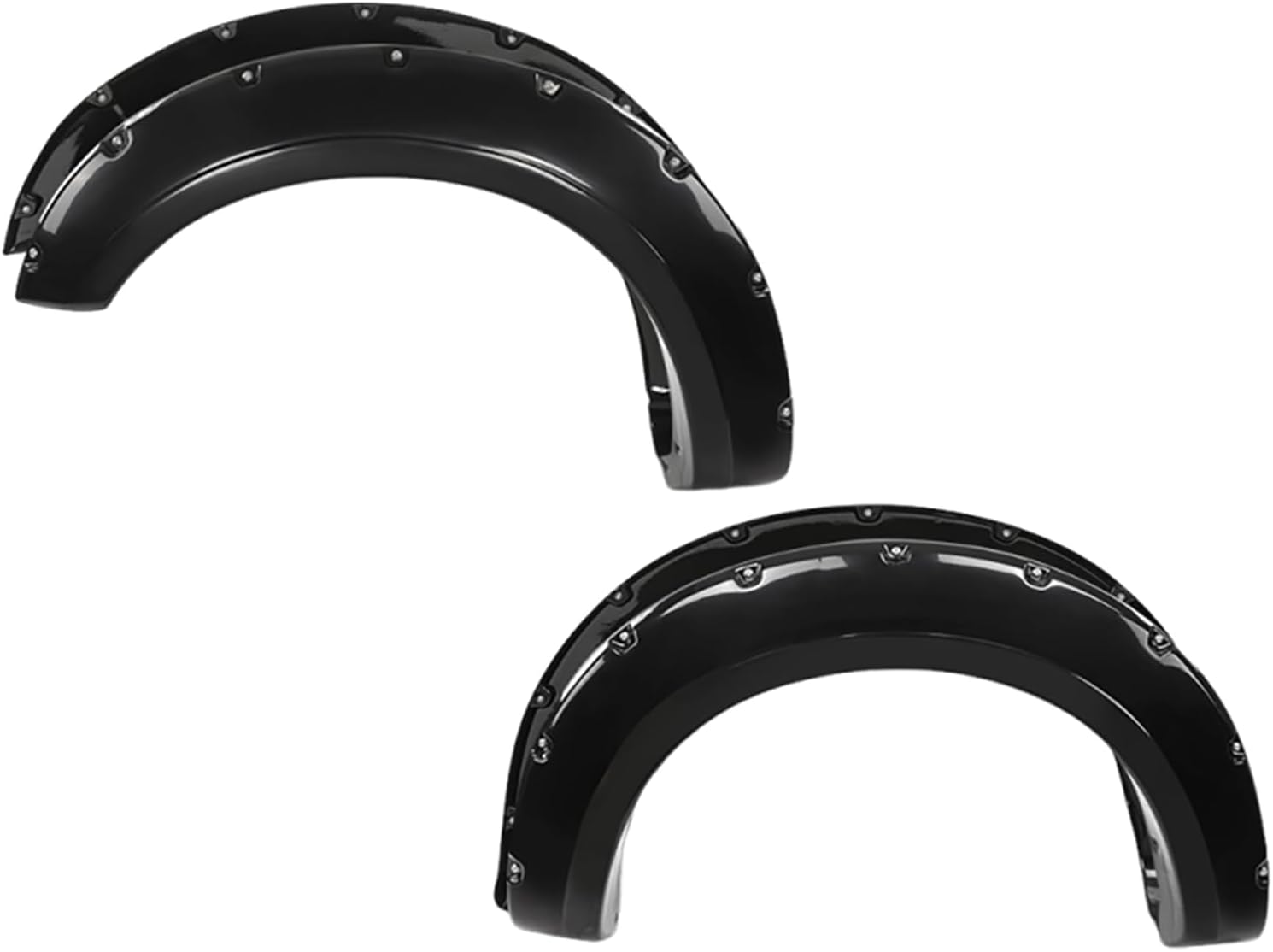 Front Fender Flares Pocket Rivet Black Fit for F0RD F-250 F-350 Super Duty 2017-2020 802-0316 802-0316B