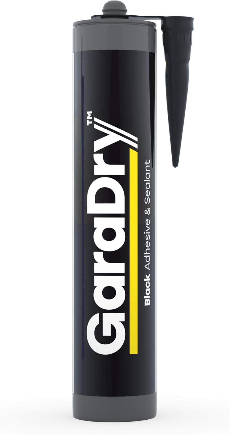 2' High Garage Door Flood Barrier Threshold Seal Kit 'GARADAM' (8'3') | Flexible PVC | Complete Kit Includes 2 Adhesives | GaraDry