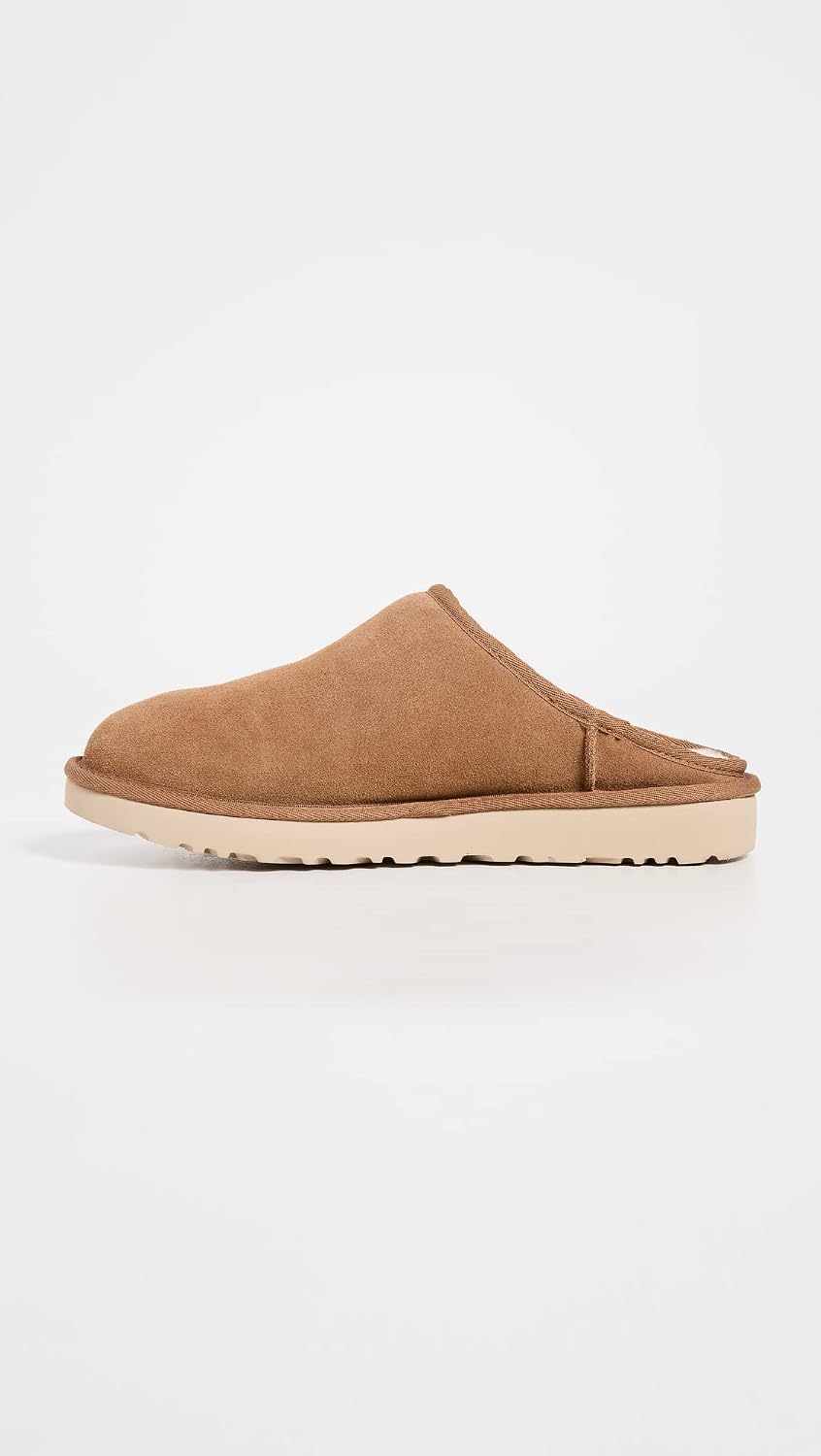 UGG Men's Classic Slip-On Slipper, Chestnut, 10