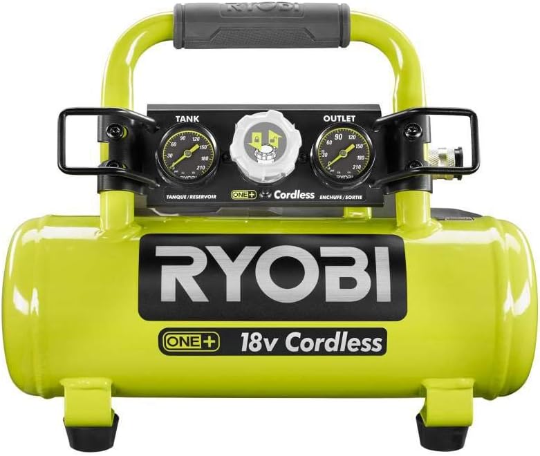 ONEAND 1 GAL. 120 PSI Portable 18V Horizontal AIR Compressor 0.5 CFM at 90 PSI