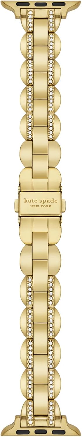 kate spade new york Designer Interchangeable Stainless Steel Band Compatible with Your 38/40/41mm Apple Watch Series 9/8/7/6/5/4/3/2/1/SE
