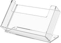 Marketing Holders 24 Pack Postcard Holder 6' Wide Index Cards Advertisements Countertop Display Printed Material Take One Post Card Rack Clear Acrylic