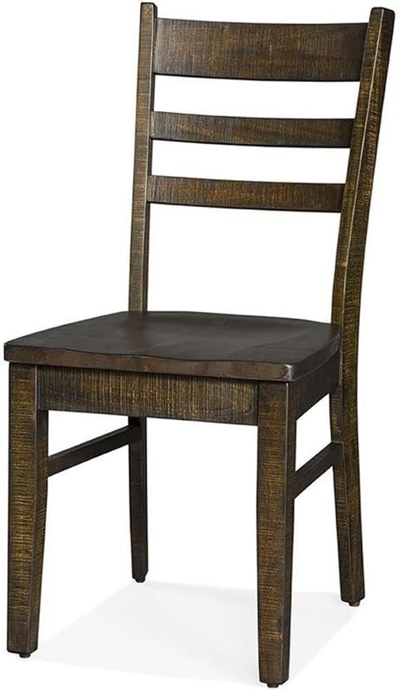 Pemberly Row Farmhouse Wood Kitchen Corner Breakfast Dining Nook Set with Table, Reversible Bench, Chair and Hidden Storage in Tobacco Leaf