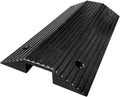Threshold Bridge Ramp 3' Rise Rubber Threshold Ramp Heavy Duty Bridge Threshold Ramps Non-Slip Handicap Ramp for Doorways