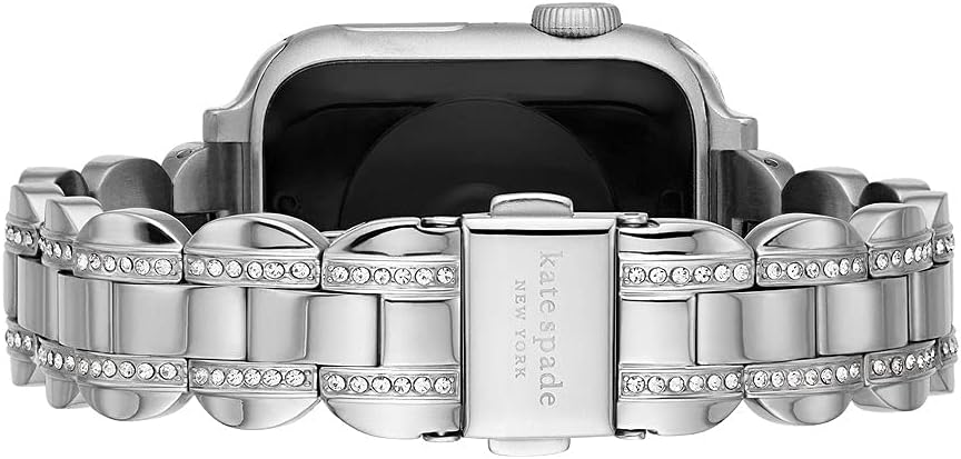 kate spade new york Designer Interchangeable Stainless Steel Band Compatible with Your 38/40/41mm Apple Watch Series 9/8/7/6/5/4/3/2/1/SE