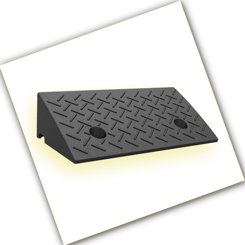 Wheelchair ramp, 2' 8' Rise Non-Slip Wheelchair Threshold Ramp Heavy Duty Driveway Ramps For Doorway Sidewalk Garage(H 10 CM/4')