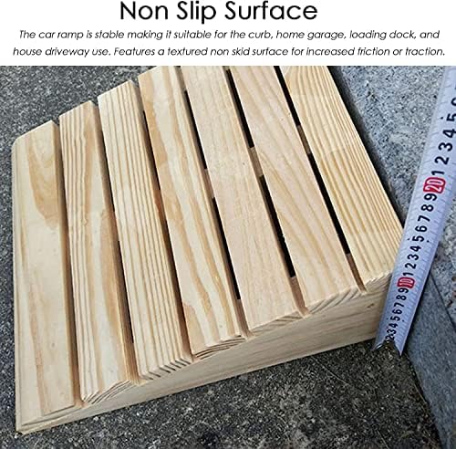 Durable Wooden Dog Ramp for Cars | Threshold Ramps for Power Wheelchairs, Mobility Scooters & Lawn Mowers | Easy Access Doorway Incline Ramp
