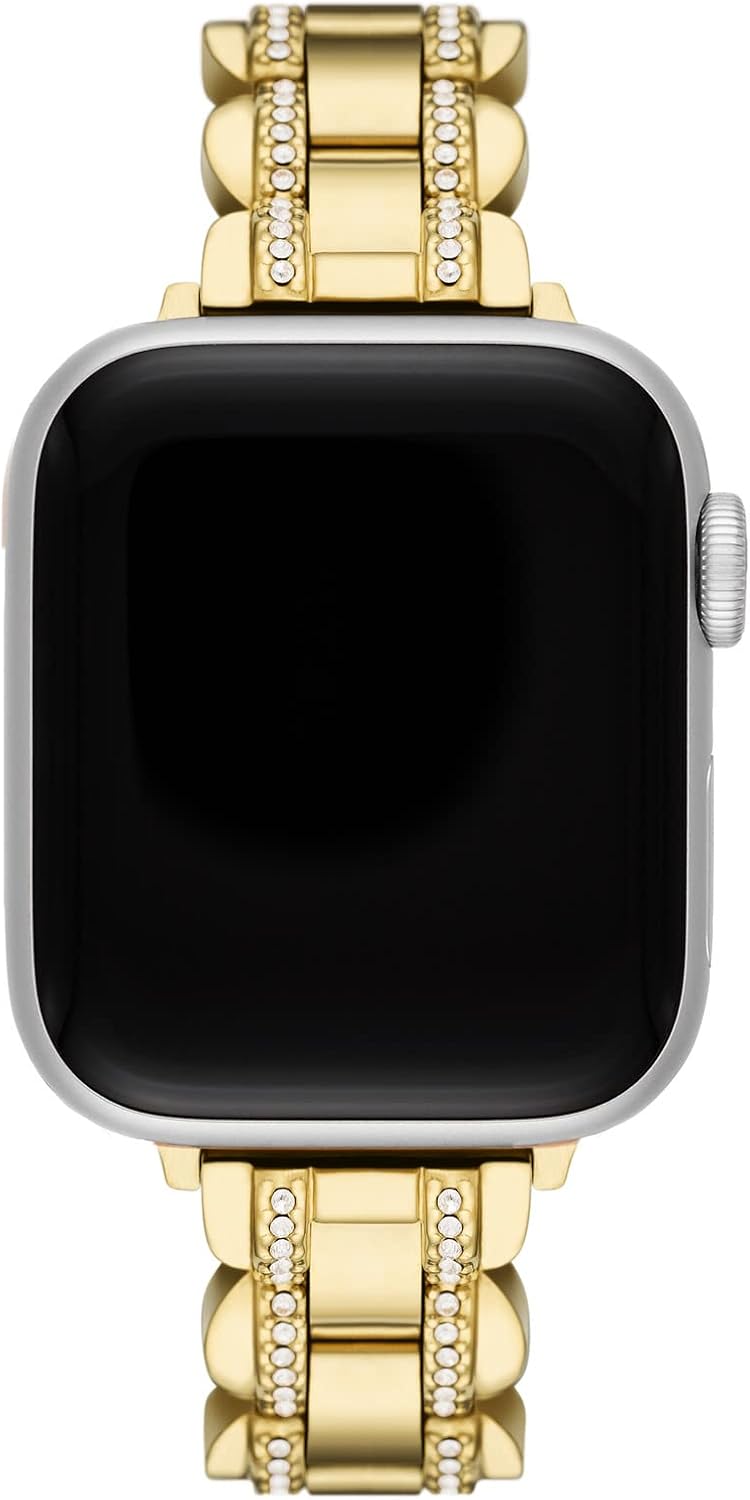 kate spade new york Designer Interchangeable Stainless Steel Band Compatible with Your 38/40/41mm Apple Watch Series 9/8/7/6/5/4/3/2/1/SE