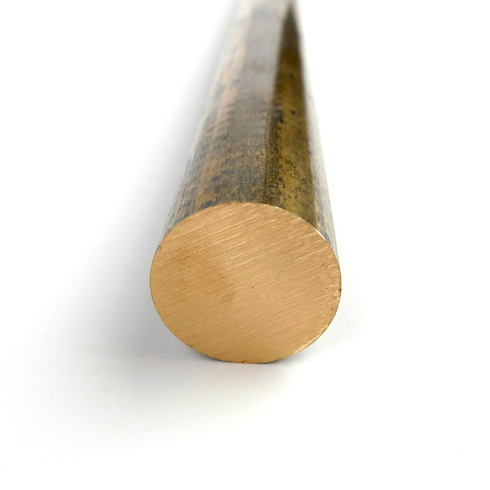360 Brass Round Bar, Unpolished (Mill) Finish, H02 Temper, ASTM B16, 3' Diameter, 24' Length, OnlineMetals
