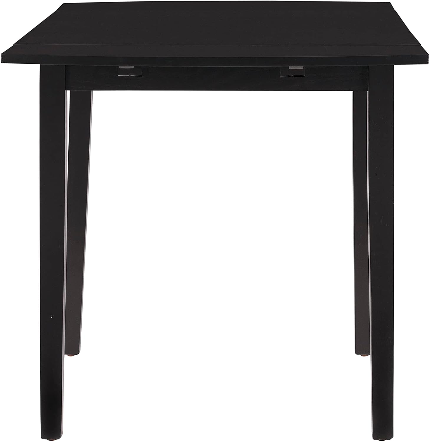 Linon Torino Black Wood 30' Square Drop Leaf Table - 30' X 48' Fully Extended