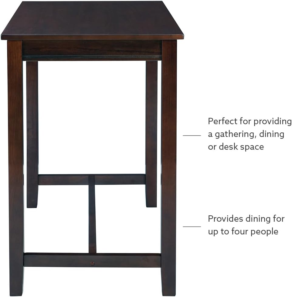Linon Claridge Dark Espresso 36 inch Height Bar Table