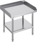VEVOR Stainless Steel Equipment Grill Stand, 24 x 28 x 26 Inches Stainless Table, Grill Stand Table with Adjustable Storage Undershelf, Equipment Stand Grill Table for Hotel, Home, Restaurant Kitchen